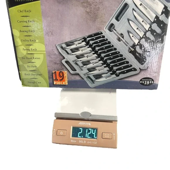 Gourmet Traditions 19 Piece Knife Set Kitchen Messer Stainless Steel Cutlery New - Picture 11 of 11